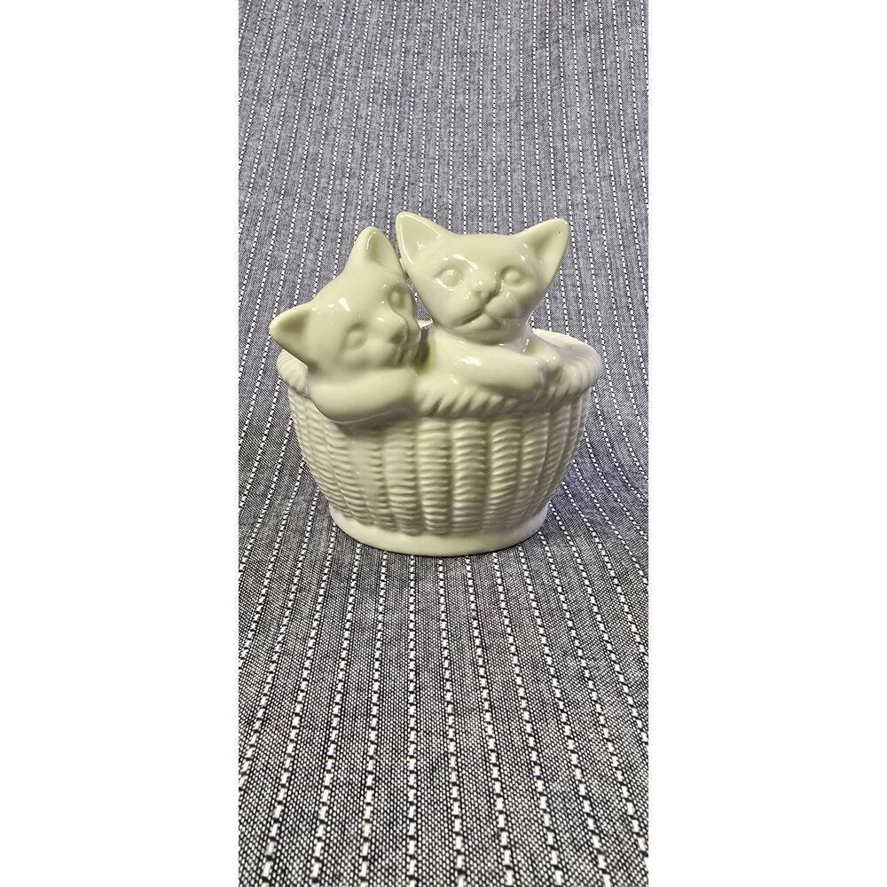 vintage white ceramic planter